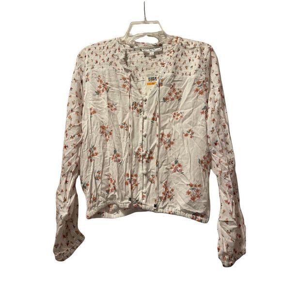 Hippy Rose white floral blouse - Picture 1 of 4